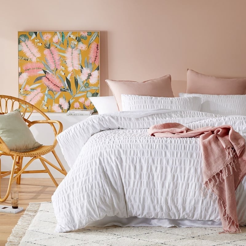 Kizzy White Quilt Cover Set + Separates