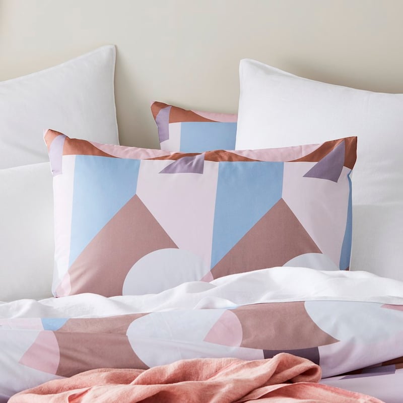 Geo Pink Quilt Cover Set + Separates