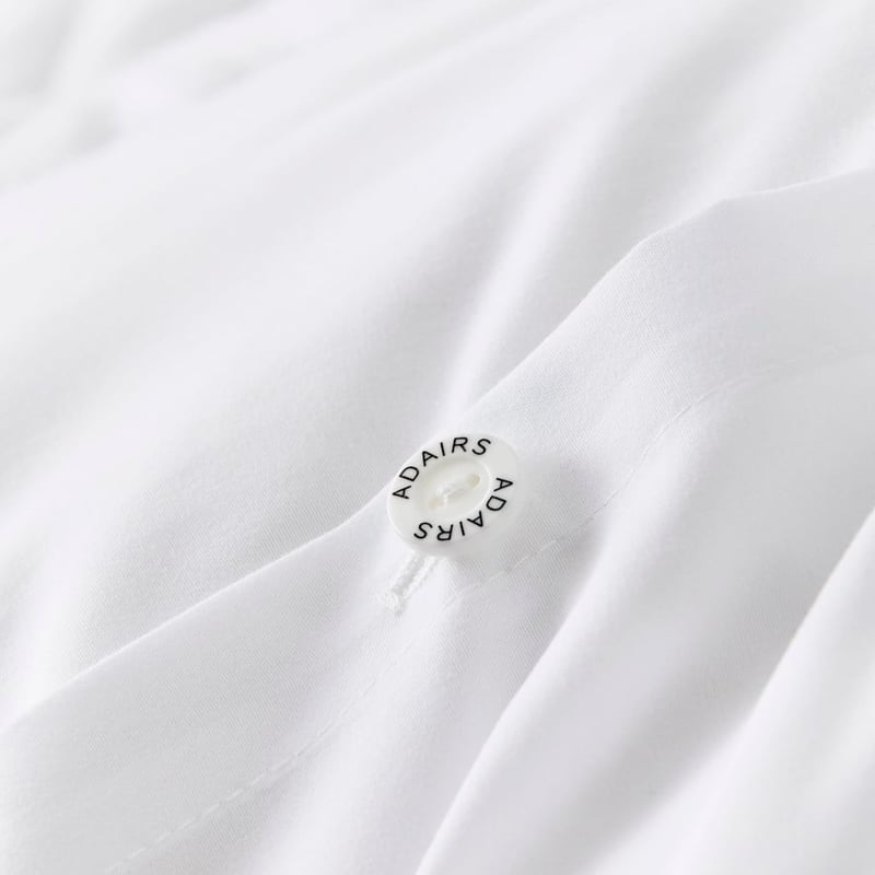 Aiden Microfibre White Quilted Quilt Cover Set + Separates