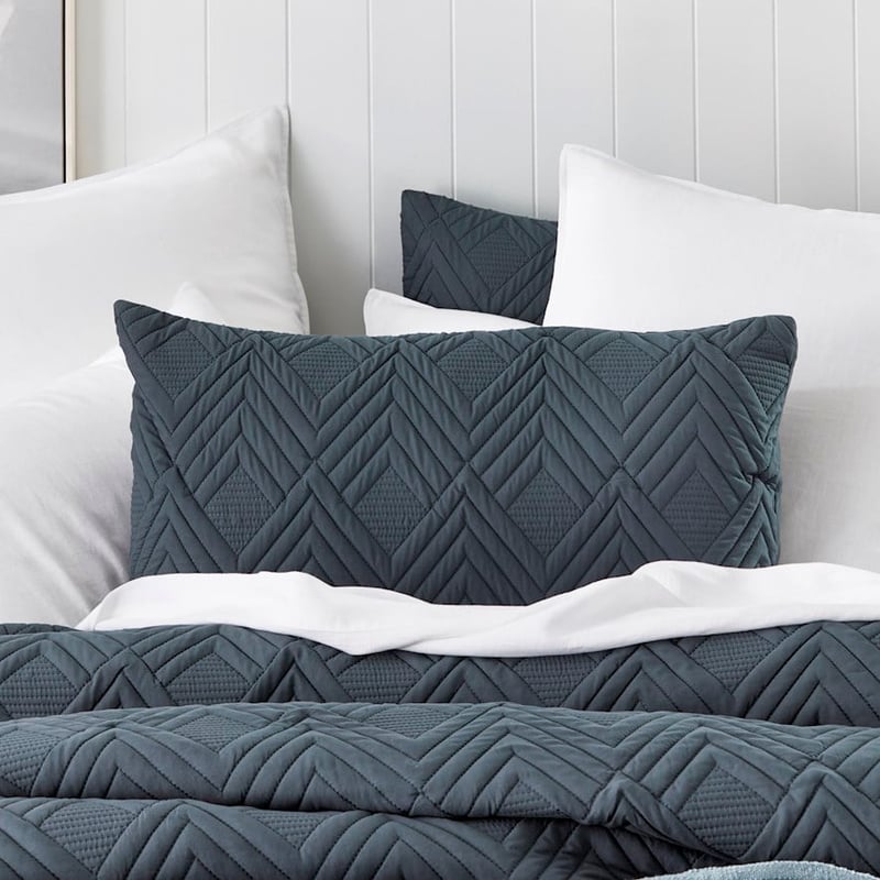 Aiden Microfibre Slate Quilted Coverlet Set + Separates