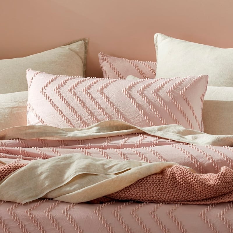 Aztec Microfibre Pink Quilt Cover Set + Separates
