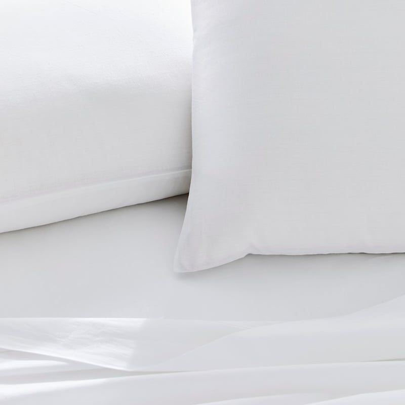 Plain Dye Perfect Cotton Percale White Sheet Set