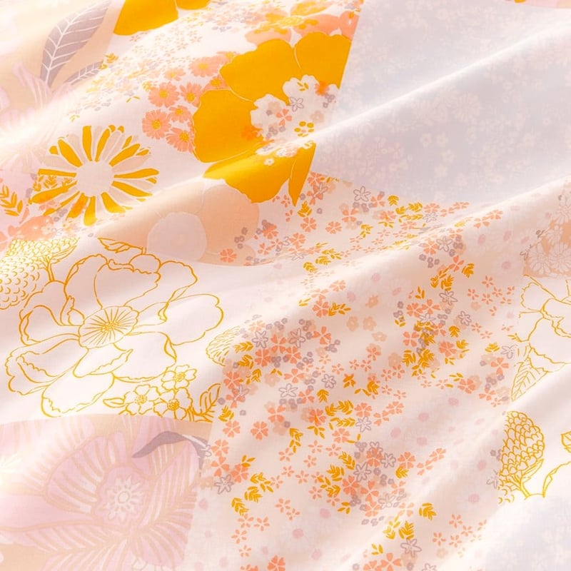 Sophia Patchwork Mustard Quilted Quilt Cover Set + Separates