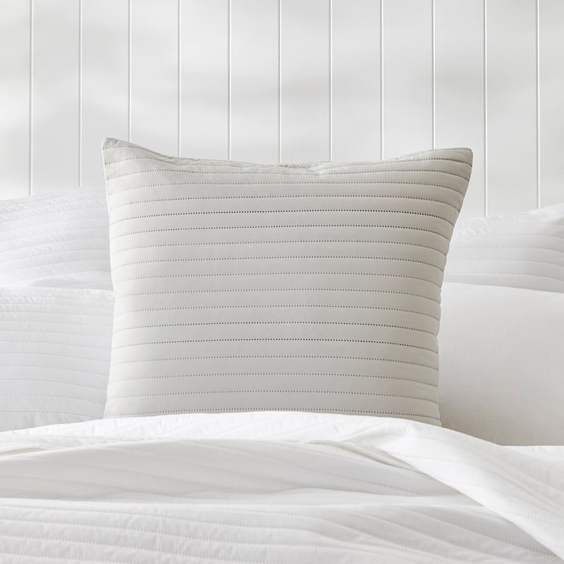 Maverick Microfibre Grey Quilted Coverlet Set + Separates