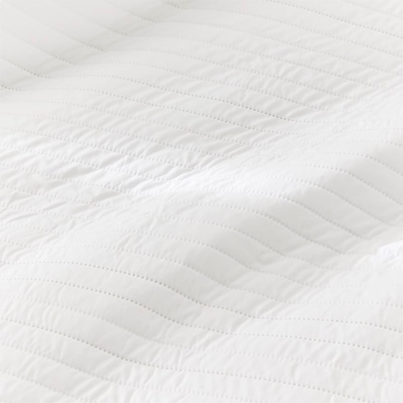Maverick Microfibre White Quilted Coverlet Set + Separates