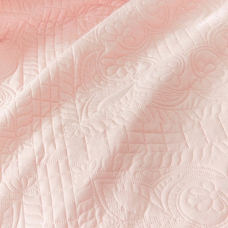 Mabel Microfibre Rose Pink Quilted Quilt Cover Set + Separates
