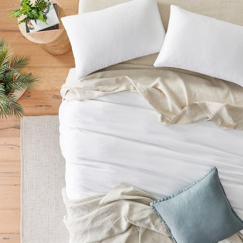 Zanthea White Quilt Cover Set