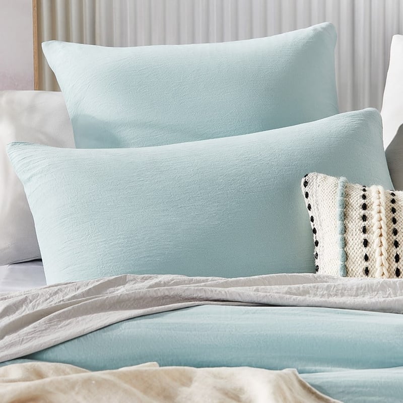 Microplush Sky Blue Quilt Cover Set + Separates