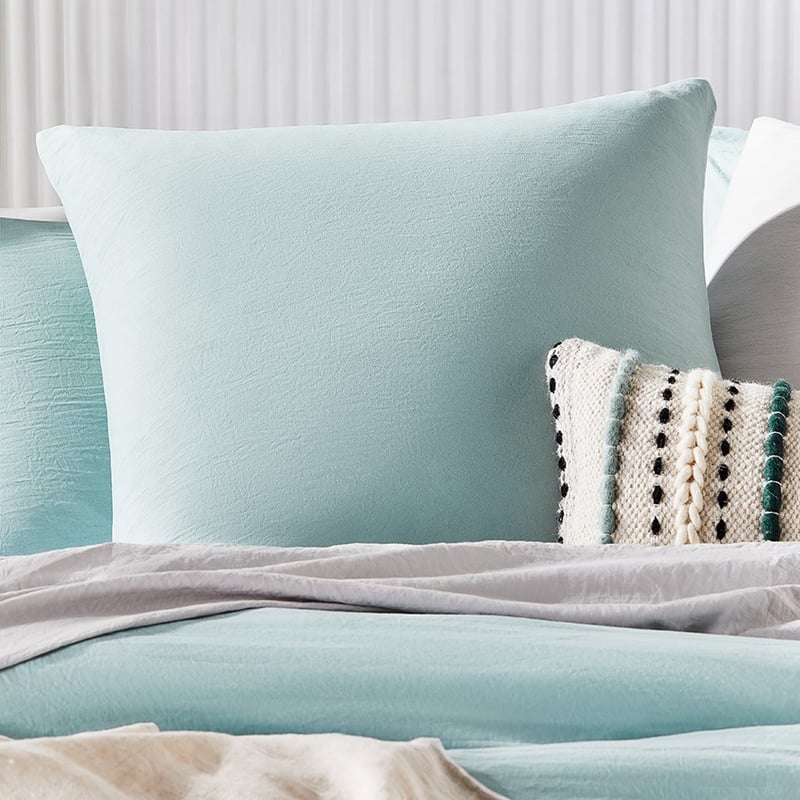 Microplush Sky Blue Quilt Cover Set + Separates