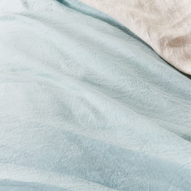 Microplush Sky Blue Quilt Cover Set + Separates