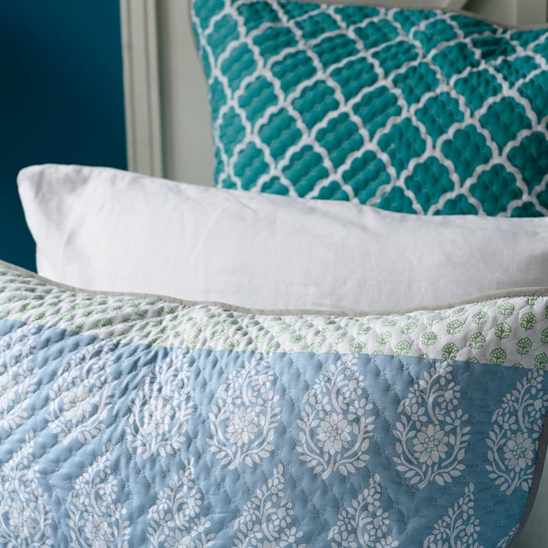 St Ives Blue Quilt Cover Separates