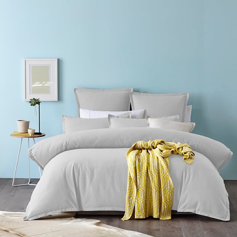 Riley Waffle Antarctica Quilt Cover Set + Separates