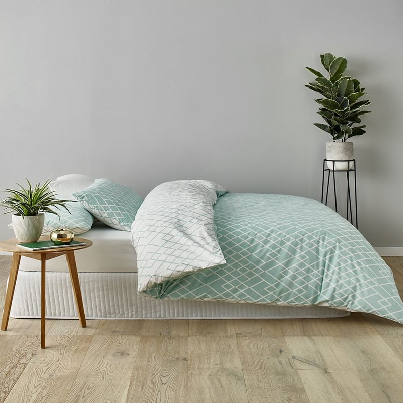 Marsha Mint Quilt Cover Set + Separates
