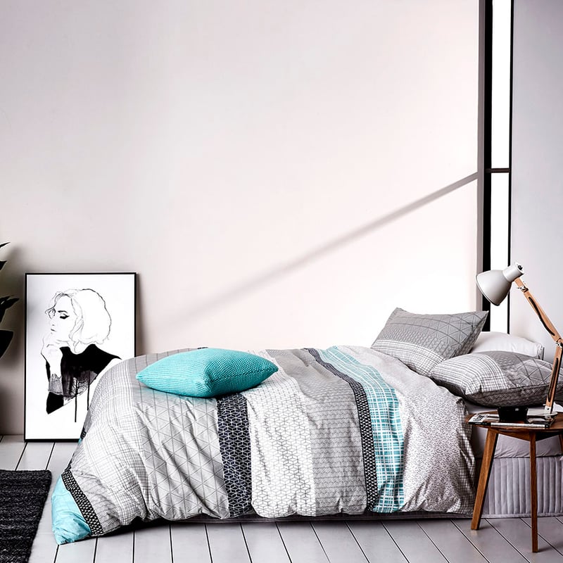 Lucerne Navy Quilt Cover Set + Separates