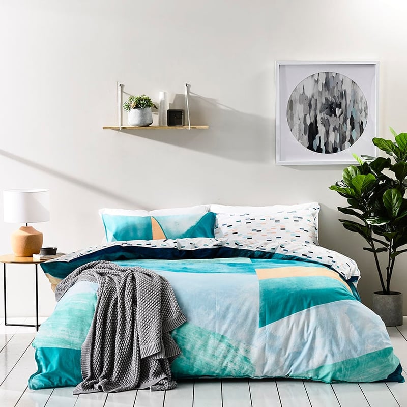 Mistral Blue Quilt Cover Set + Separates