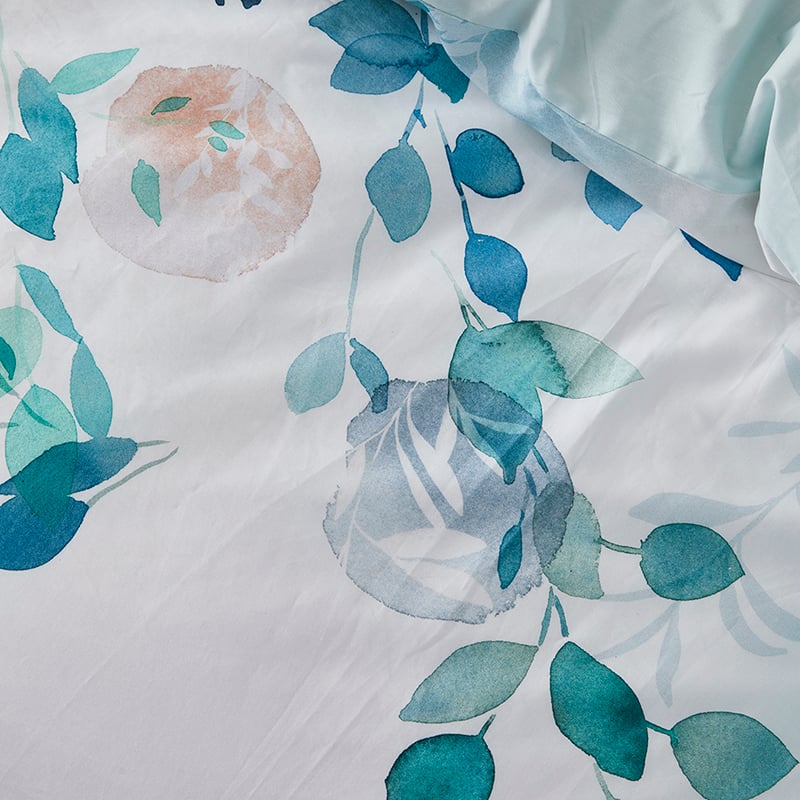 Alba Mint Quilt Cover Set + Separates