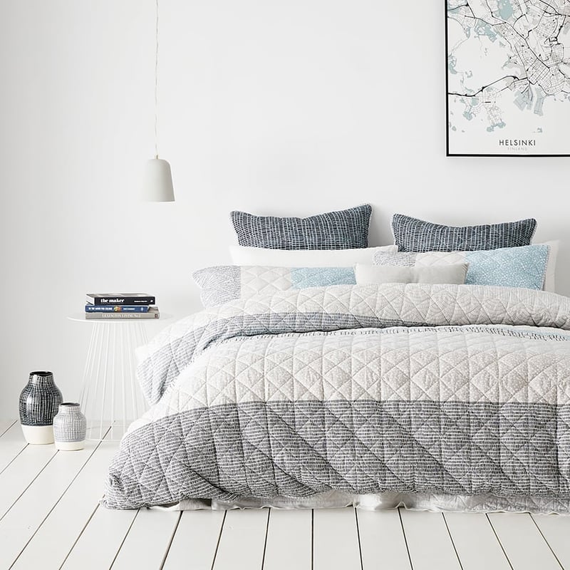 Lonsdale Grey Quilt Cover Set + Separates