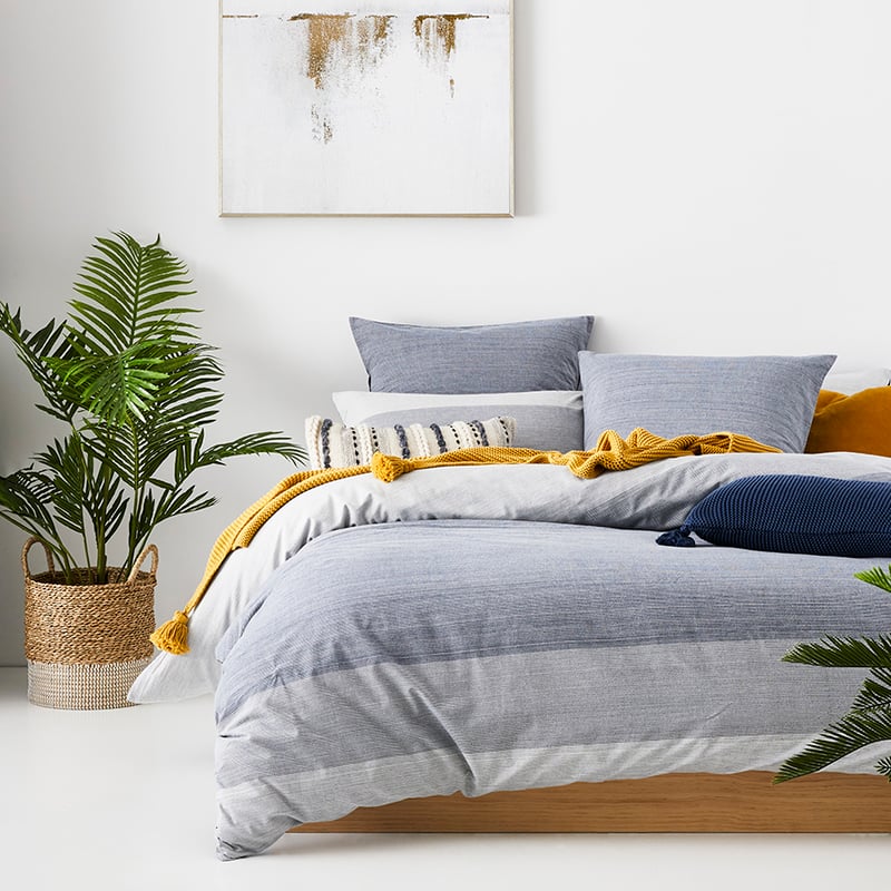 James Blue Quilt Cover Set + Separates