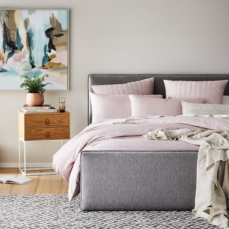 Austin Chambray Cotton Clay Quilt Cover Separates