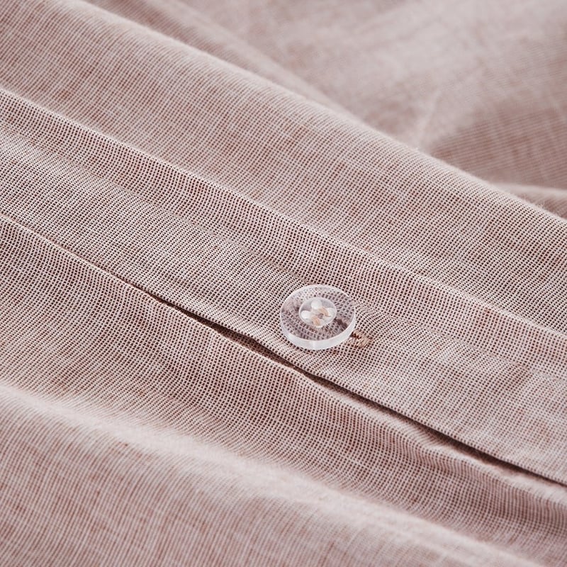 Austin Chambray Cotton Clay Quilt Cover Separates