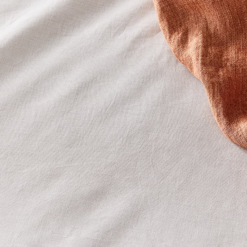 Austin Chambray Cotton Oatmeal Sheet Separates