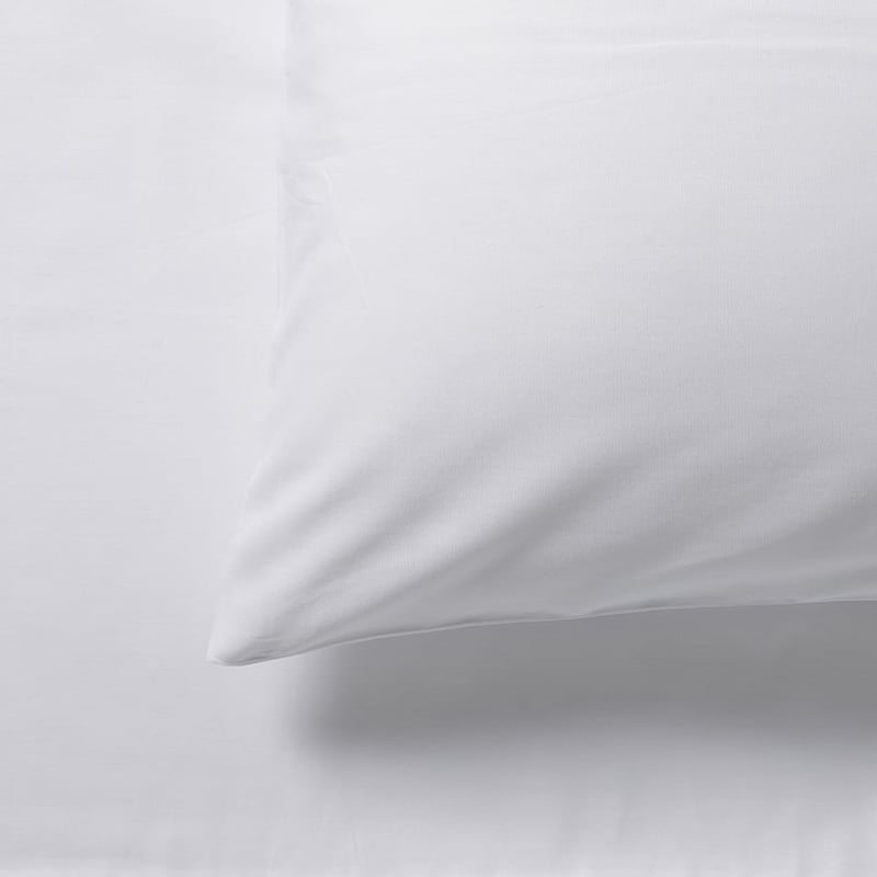 300TC Lightweight Percale White Sheet Separates