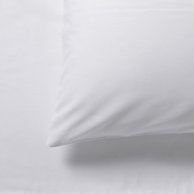 300TC Lightweight Percale White Sheet Separates