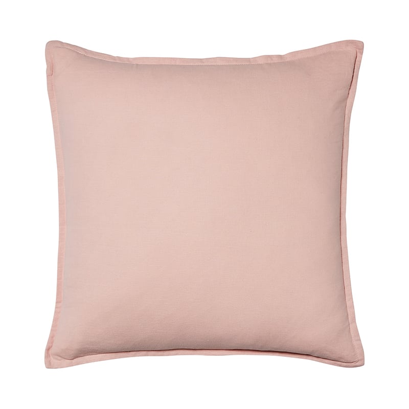 Washed Linen Cotton Cushion in Rose