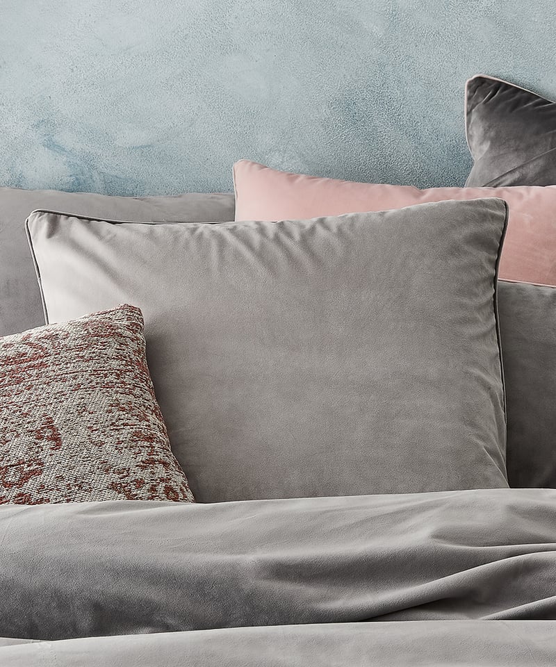 Zara Velvet Coal Quilt Cover Set + Separates