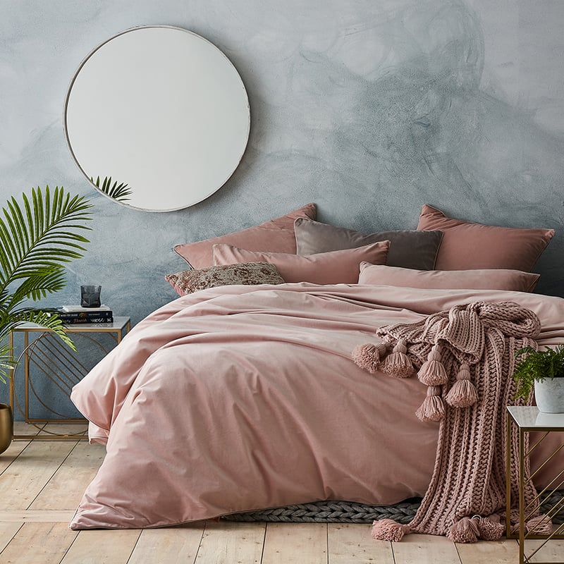 Zara Velvet Violet Rose Quilt Cover Set + Separates