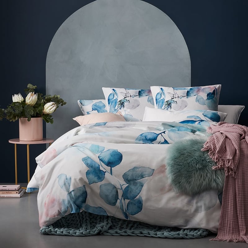 Flora Grey Quilt Cover Set + Separates