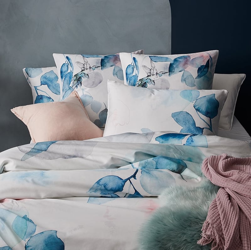 Flora Grey Quilt Cover Set + Separates