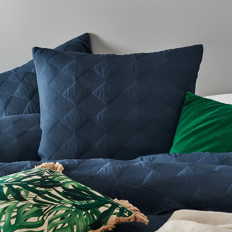 Cairo Denim Quilted Quilt Cover Set + Separates