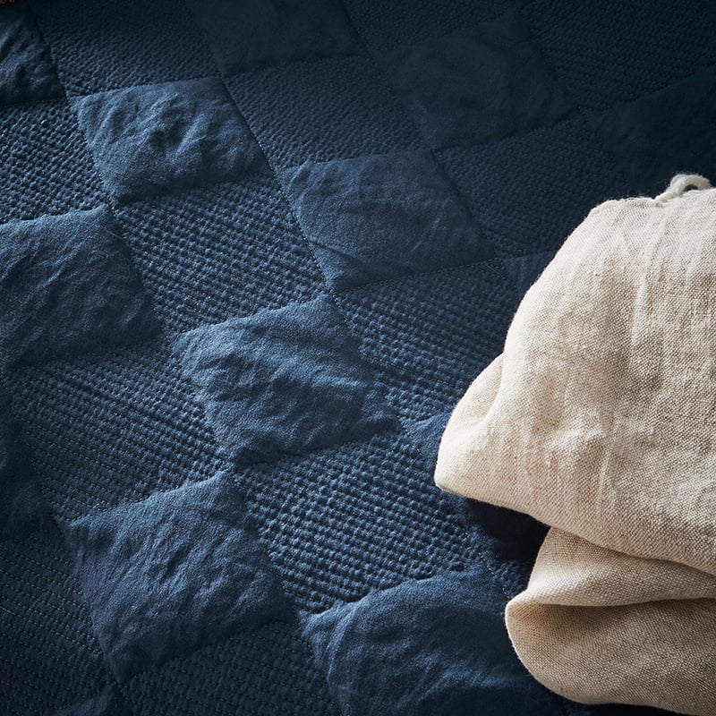 Cairo Denim Quilted Quilt Cover Set + Separates