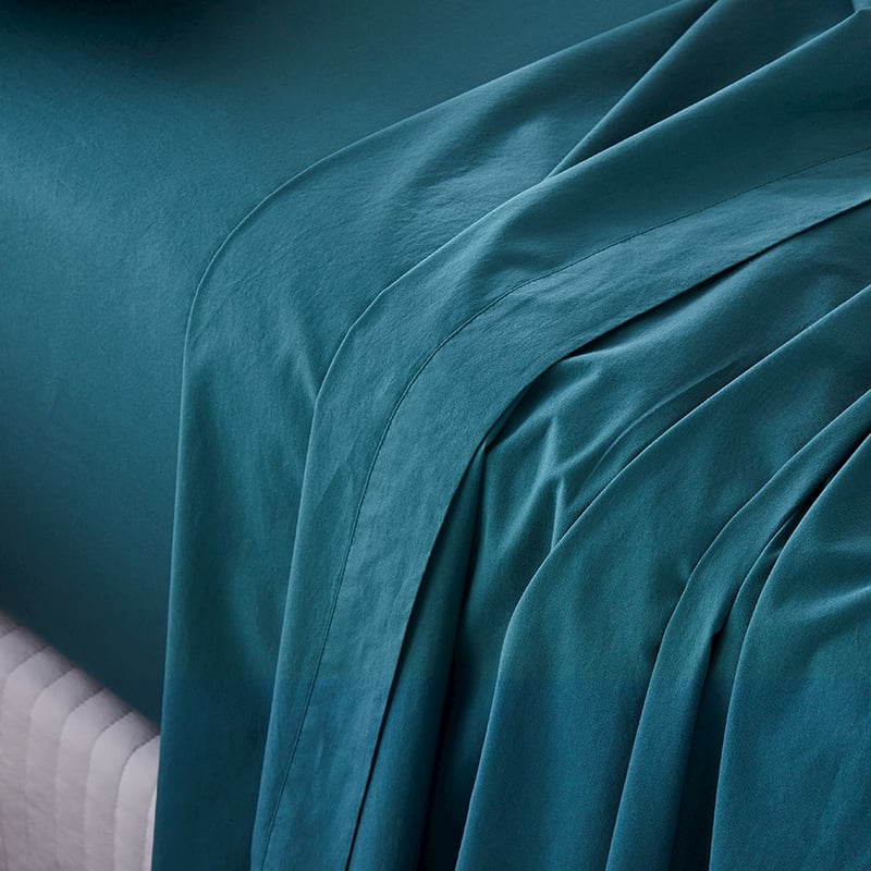 Prewashed Cotton Azure Sheet Set