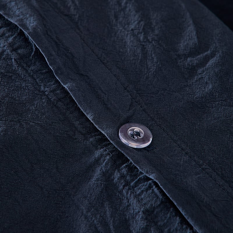 Poppy Chenille Navy Quilt Cover Set