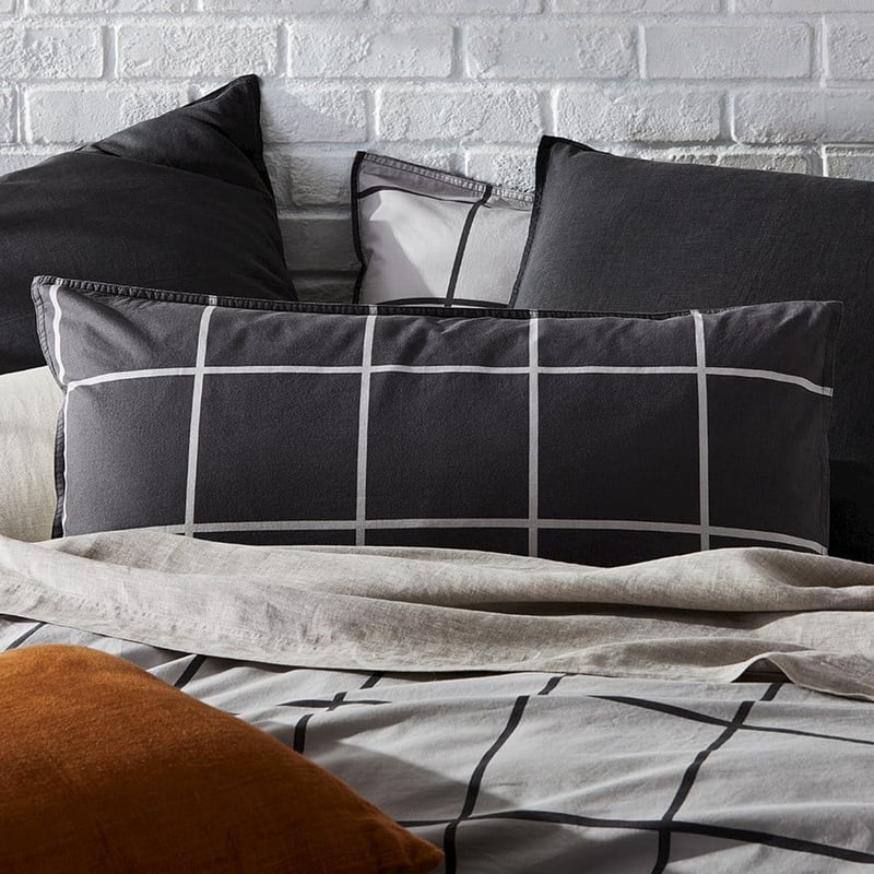 Highline Charcoal Quilt Cover Set + Separates