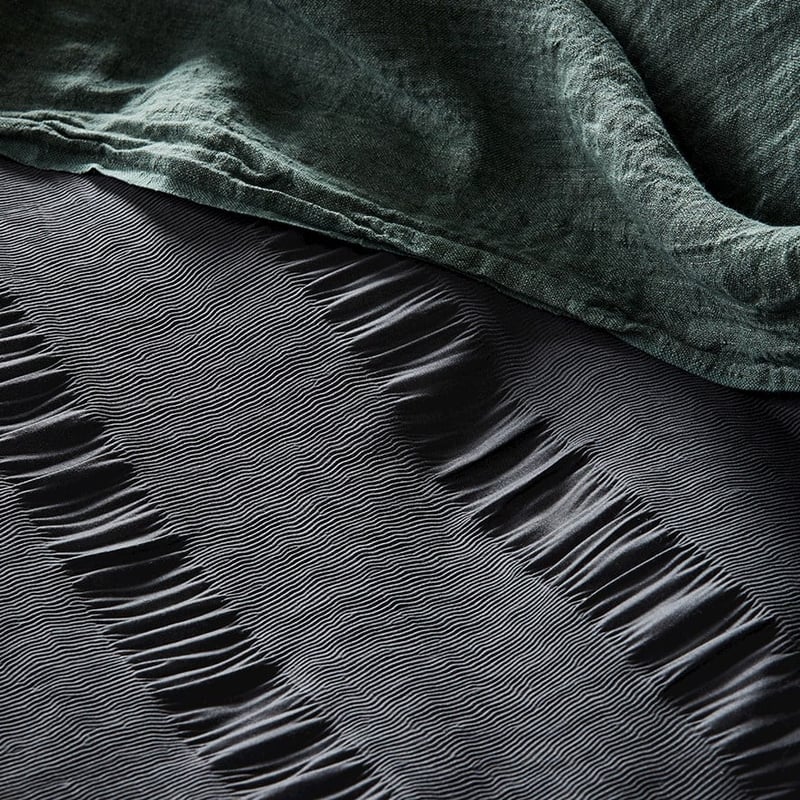 Rebekah Charcoal Quilt Cover Set + Separates
