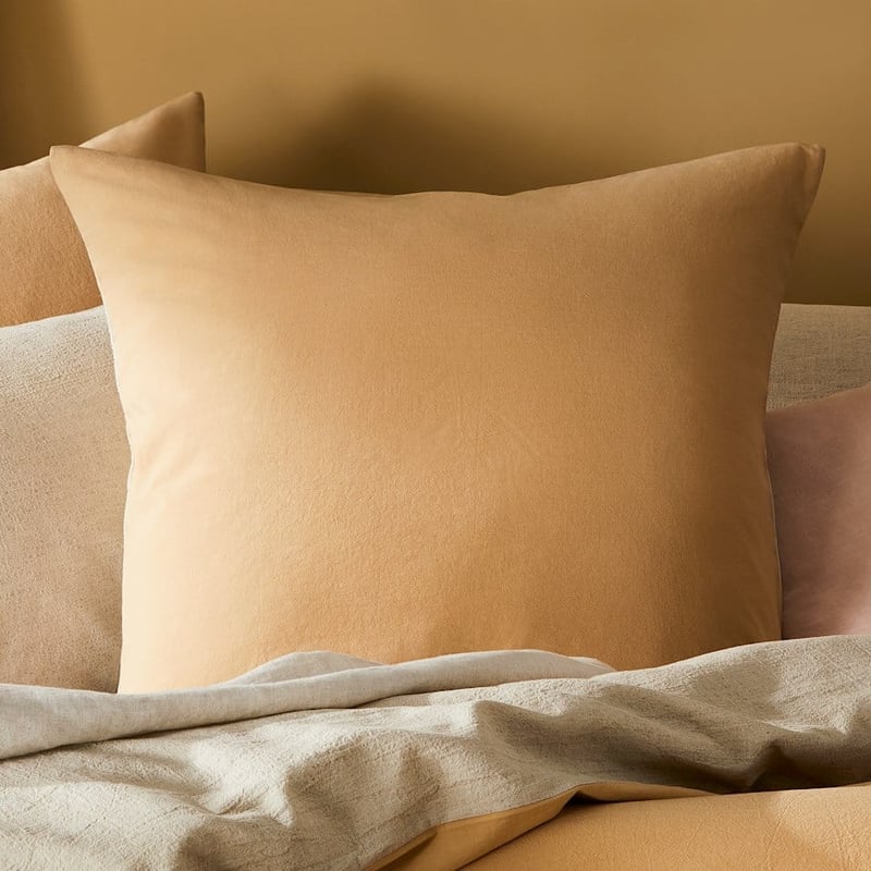 Olsen Linen Cotton Queen Natural & Wheat Quilt Cover Set + Separates