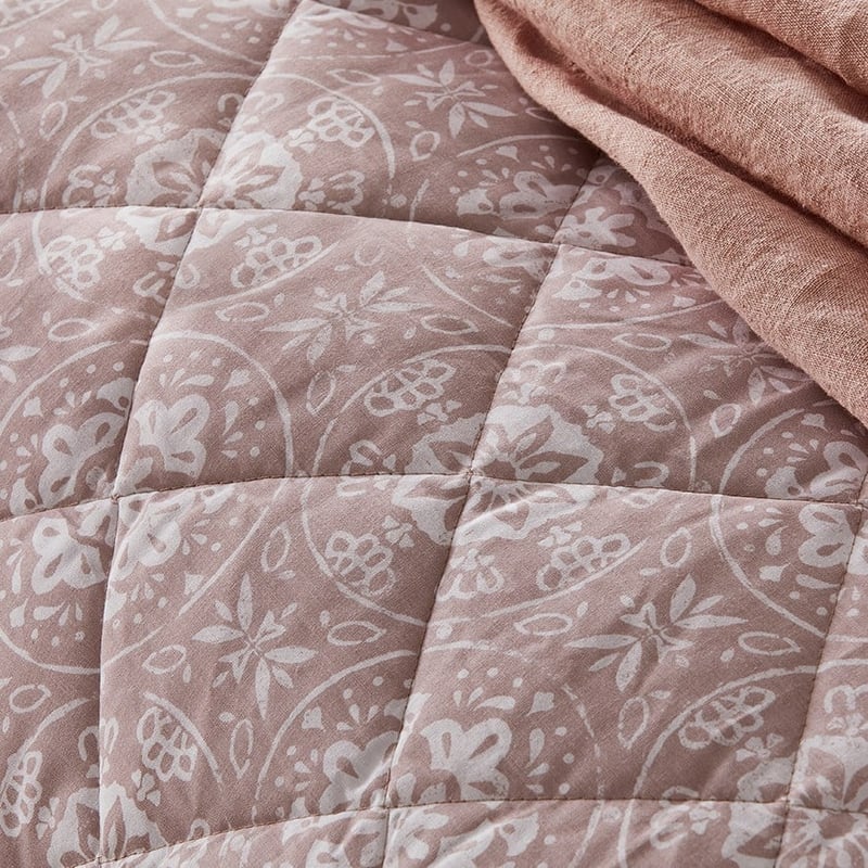Mia Pink Quilted Quilt Cover Set + Separates