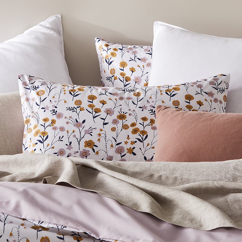 Elisa Mustard Quilt Cover Set + Separates