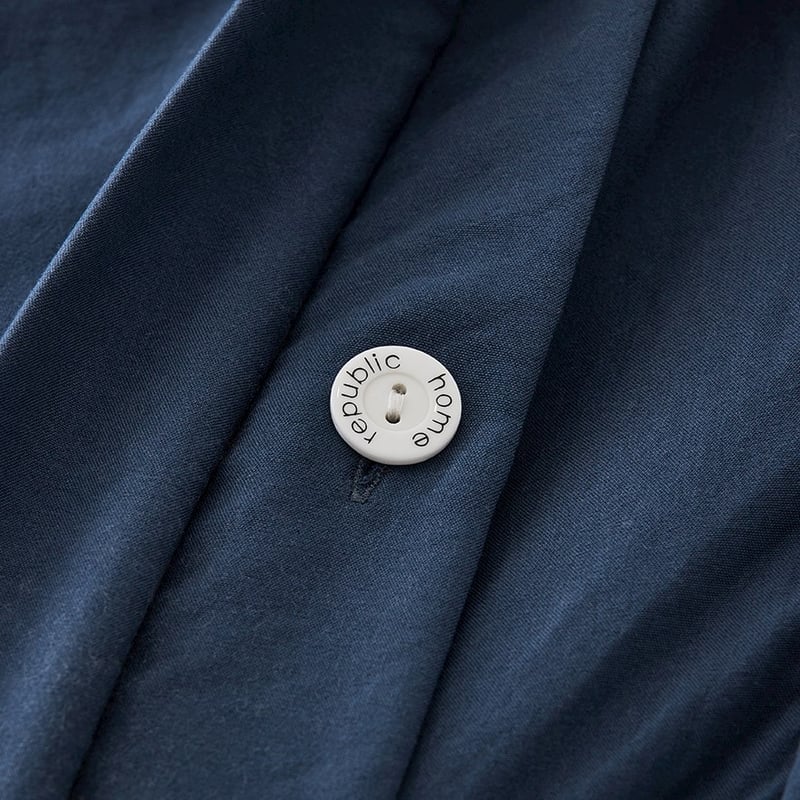 Lee Velvet Navy Quilted Quilt Cover Set + Separates