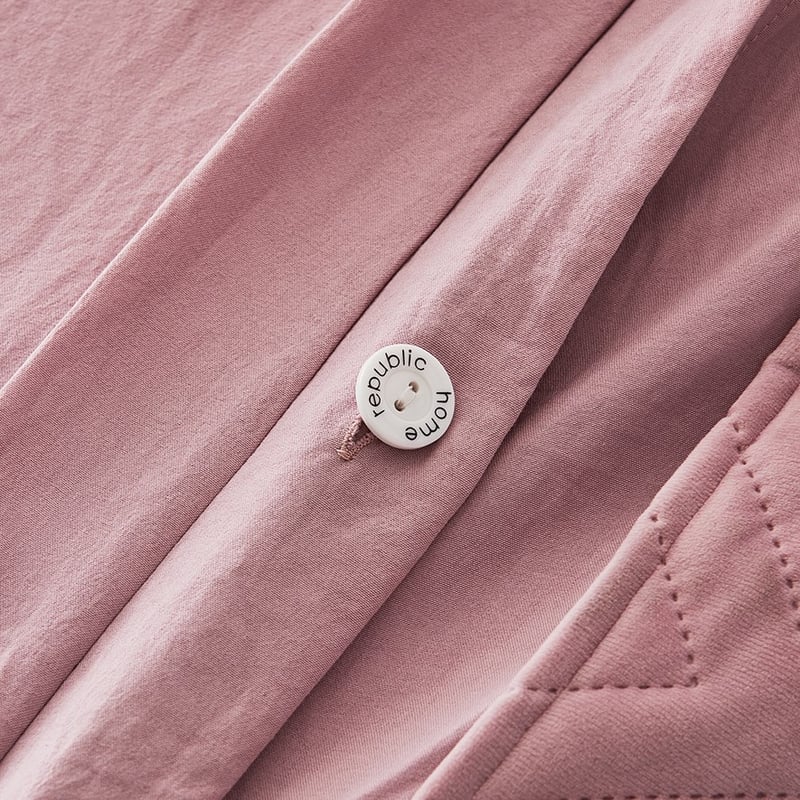 Lee Velvet Pink Quilted Quilt Cover Set + Separates