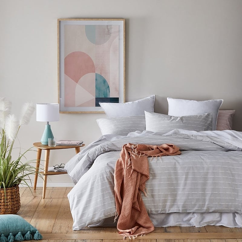 Shelby Silver Quilt Cover Set + Separates