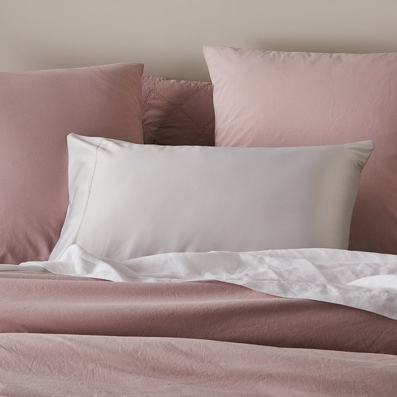Satin Silver Standard Pillowcase 