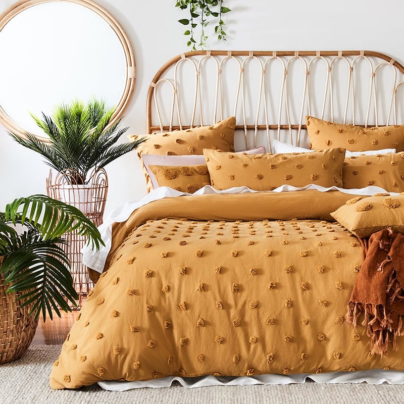 tobacco quilt cover Addison Chenille Tobacco Quilt Cover Set + Separates
