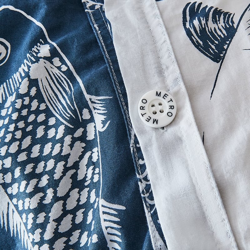 Something Fishy Navy Quilt Cover Set + Separates