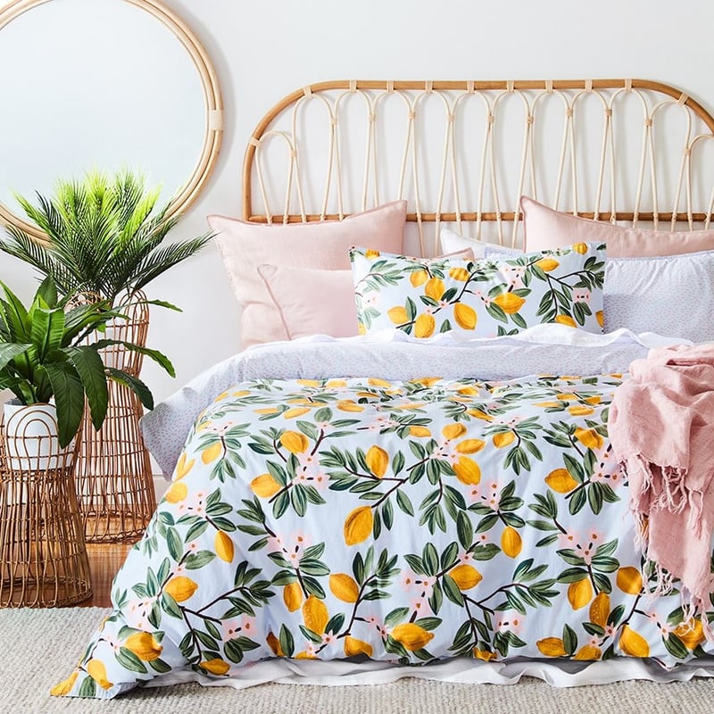Lemons Yellow Quilt Cover Set + Separates