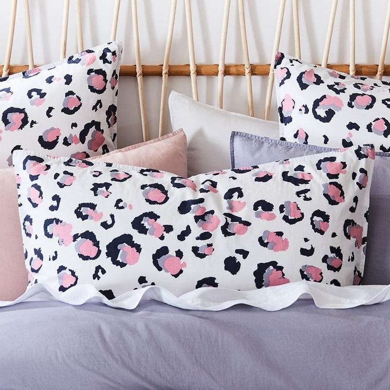 Leopard Print Pink Quilt Cover Set + Separates
