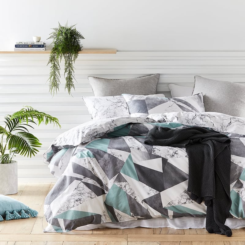 Carrara Marble White Quilt Cover Set + Separates